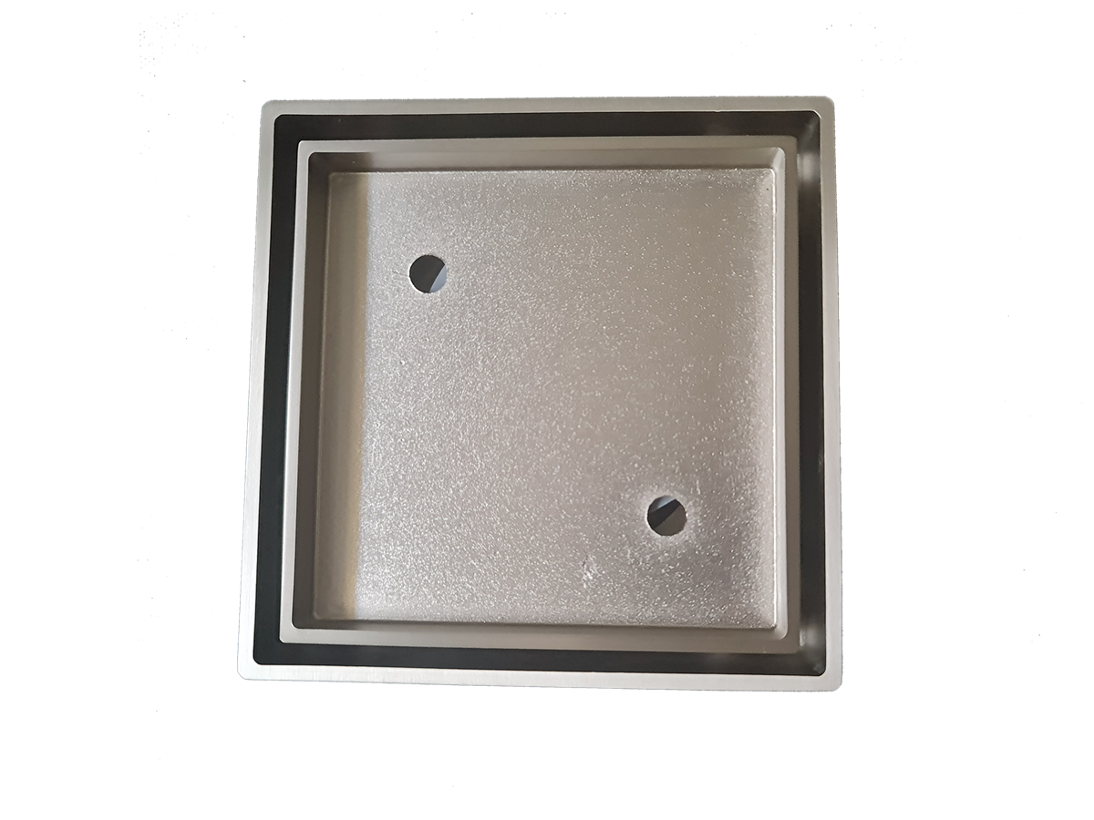 Tile Insert Satin Nickel 115x115x75mm