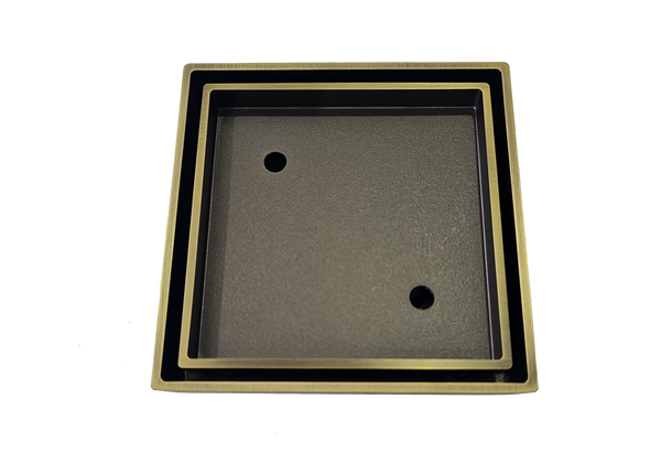 Tile Insert Antique Brass 115x115x75mm