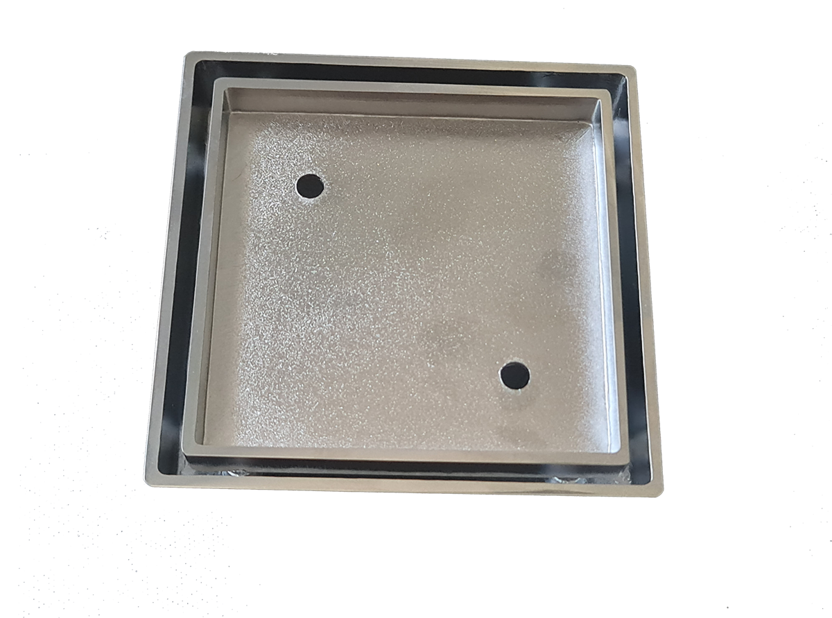 Tile Insert Chrome/Brass 115x115x90mm