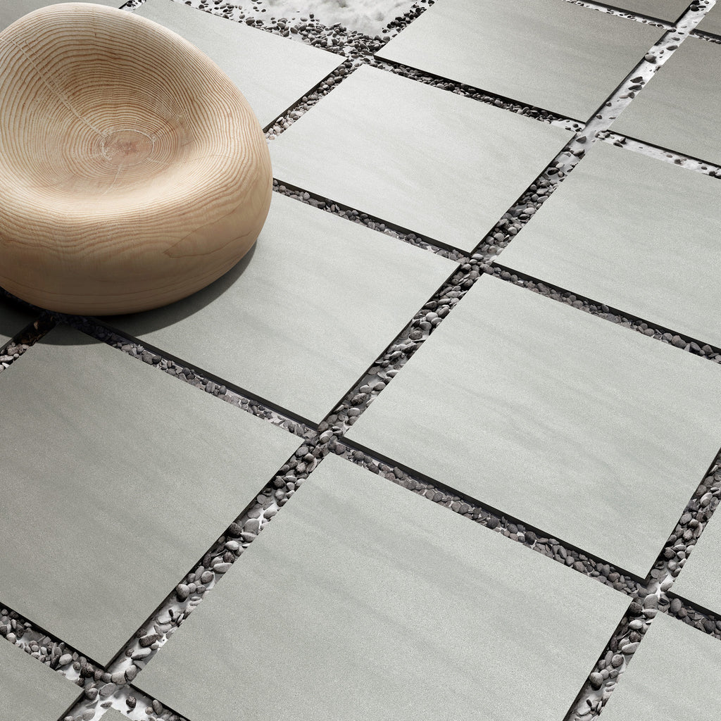 Grey Microtec Textured Tile - lifestyle view