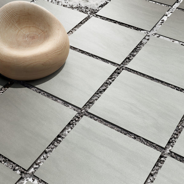 Grey Microtec Textured Tile - lifestyle view