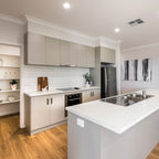 White Satin Tile - lifestyle view