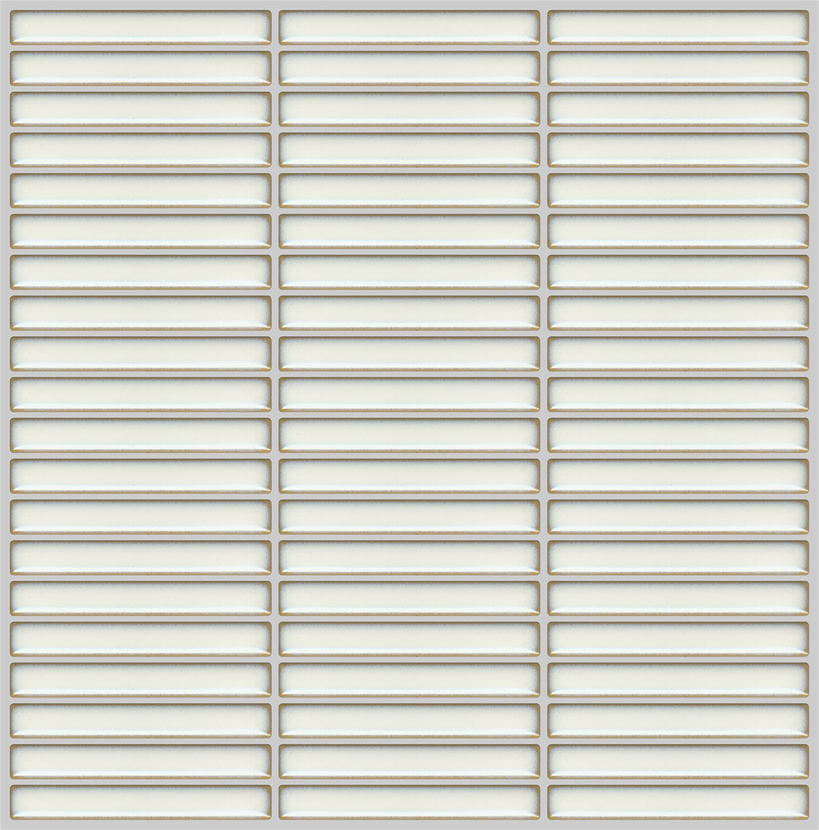 Fire Fingers White Gloss Mosaic