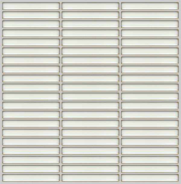 Fire Fingers White Gloss Mosaic