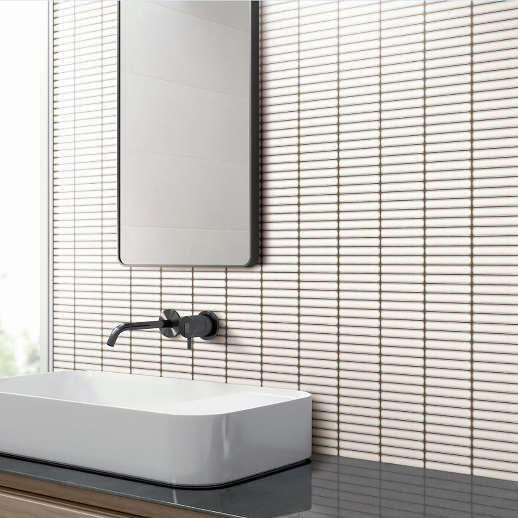 Fingers White Gloss Mosaic - lifestyle view