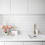 Fingers White Gloss Mosaic - lifestyle view