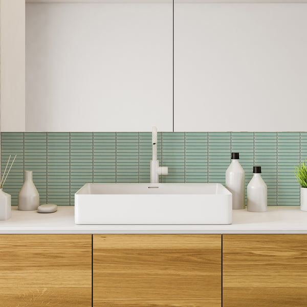 Fingers Sage Gloss Mosaic - lifestyle view
