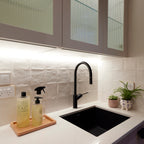 Chalk Structured Matt Tile - lifestyle view