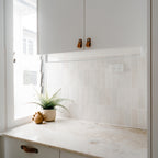 White Structured Gloss Tile - lifestyle view