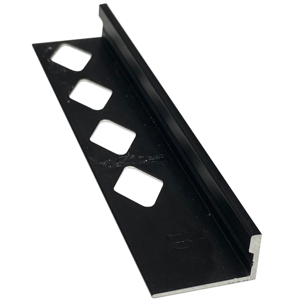 Spectrim L Aluminium Matt Black 12 x 3000mm