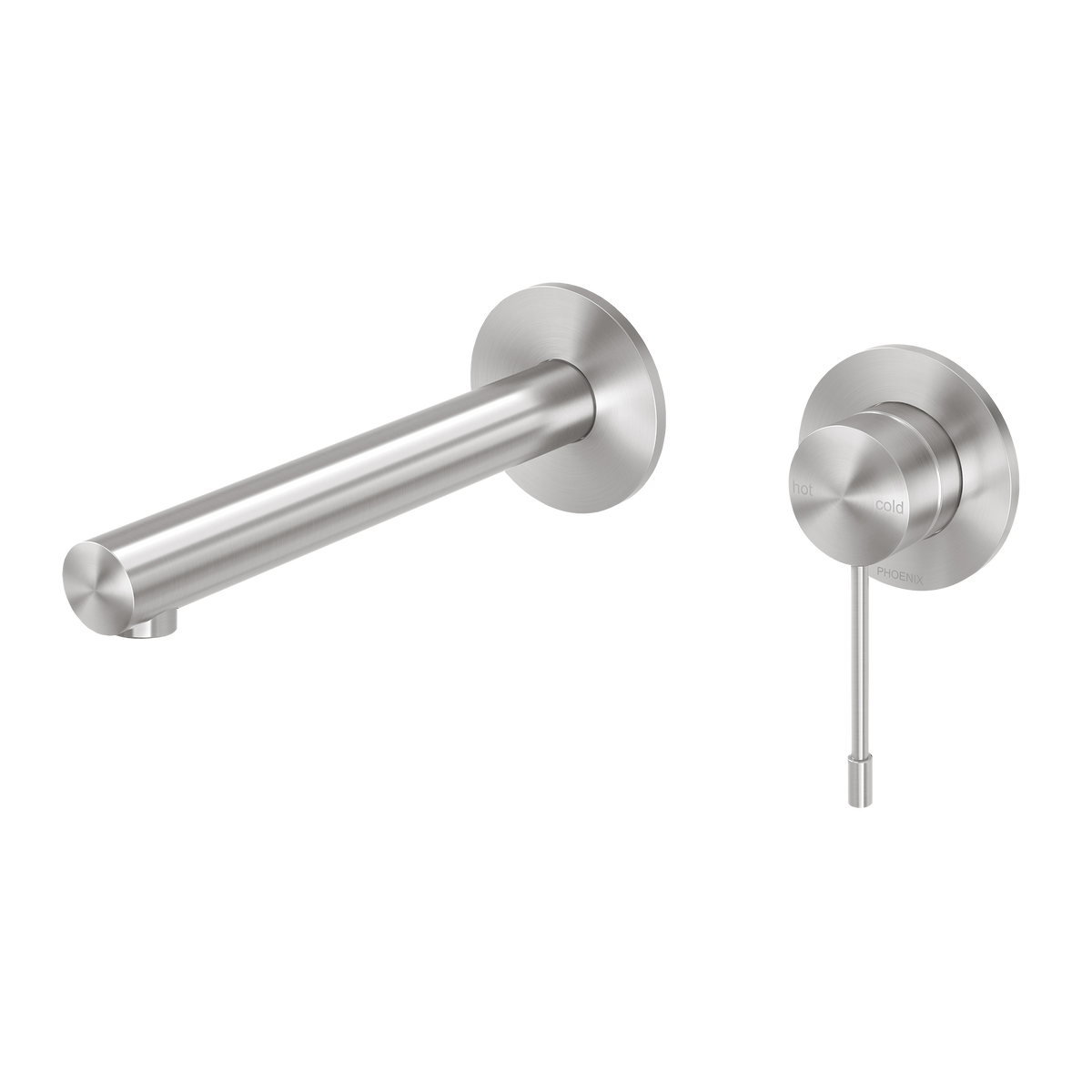 Wall Basin Set Curved 180 Stainless Steel