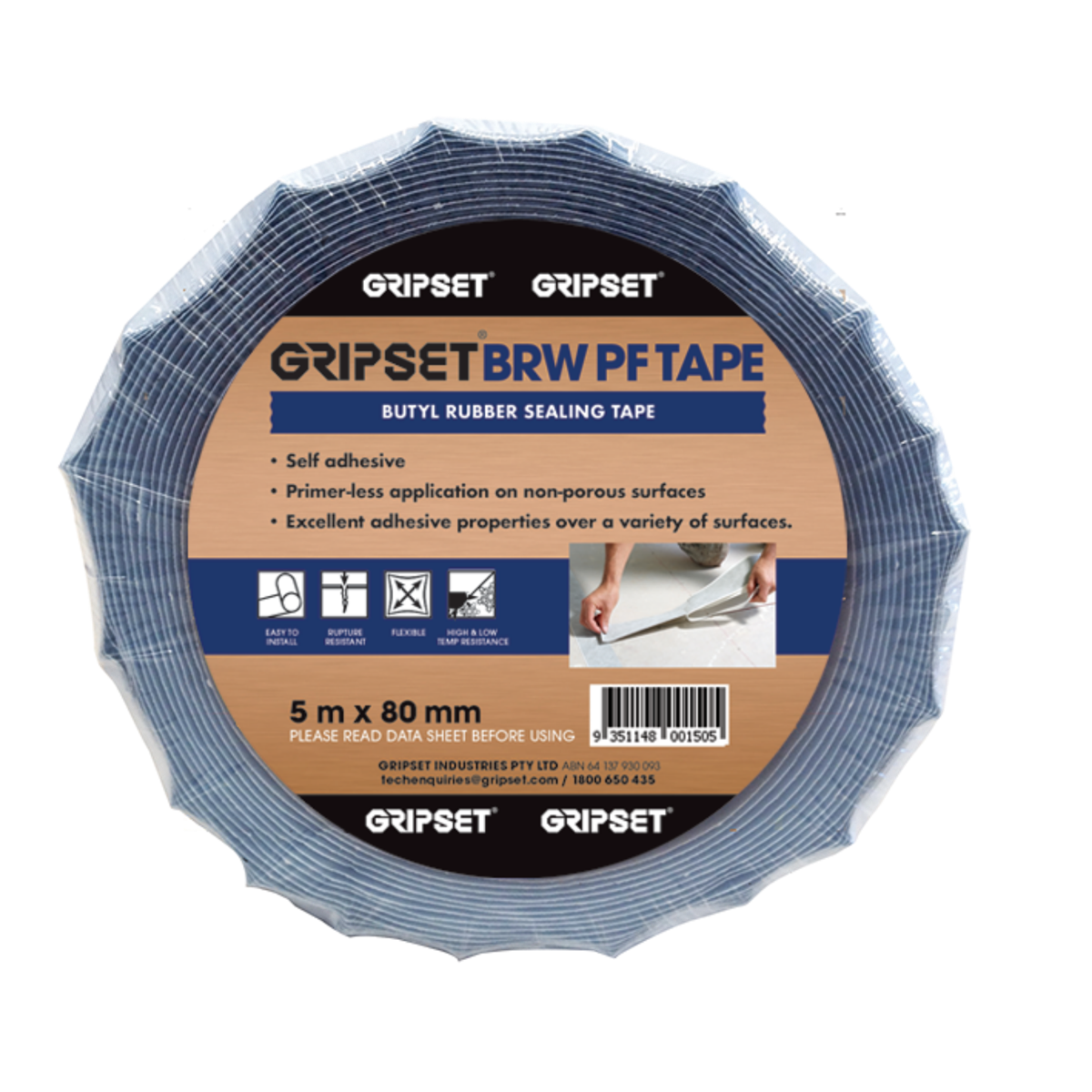BRW PF Tape 80mmx10m Roll