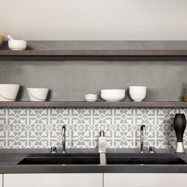 Palm Springs Grey Matt Tile - lifestyle view