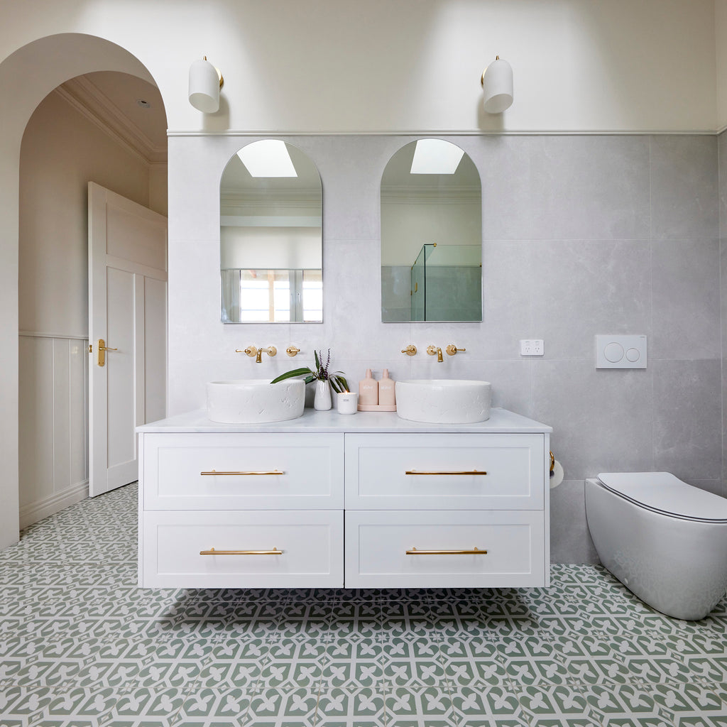Palm Springs Green Matt Tile - lifestyle view