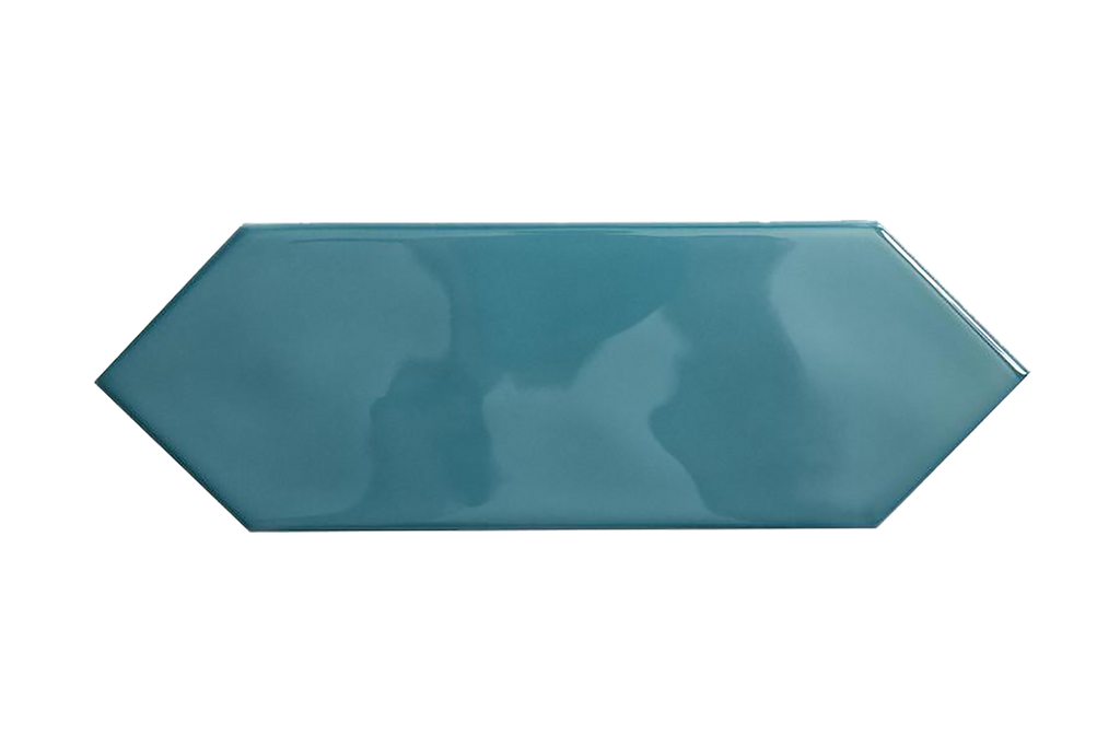 Teal Picket Structured Gloss Tile