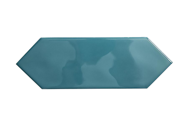 Teal Picket Structured Gloss Tile