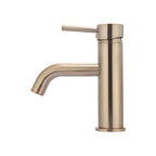 Curved Basin Mixer Champagne