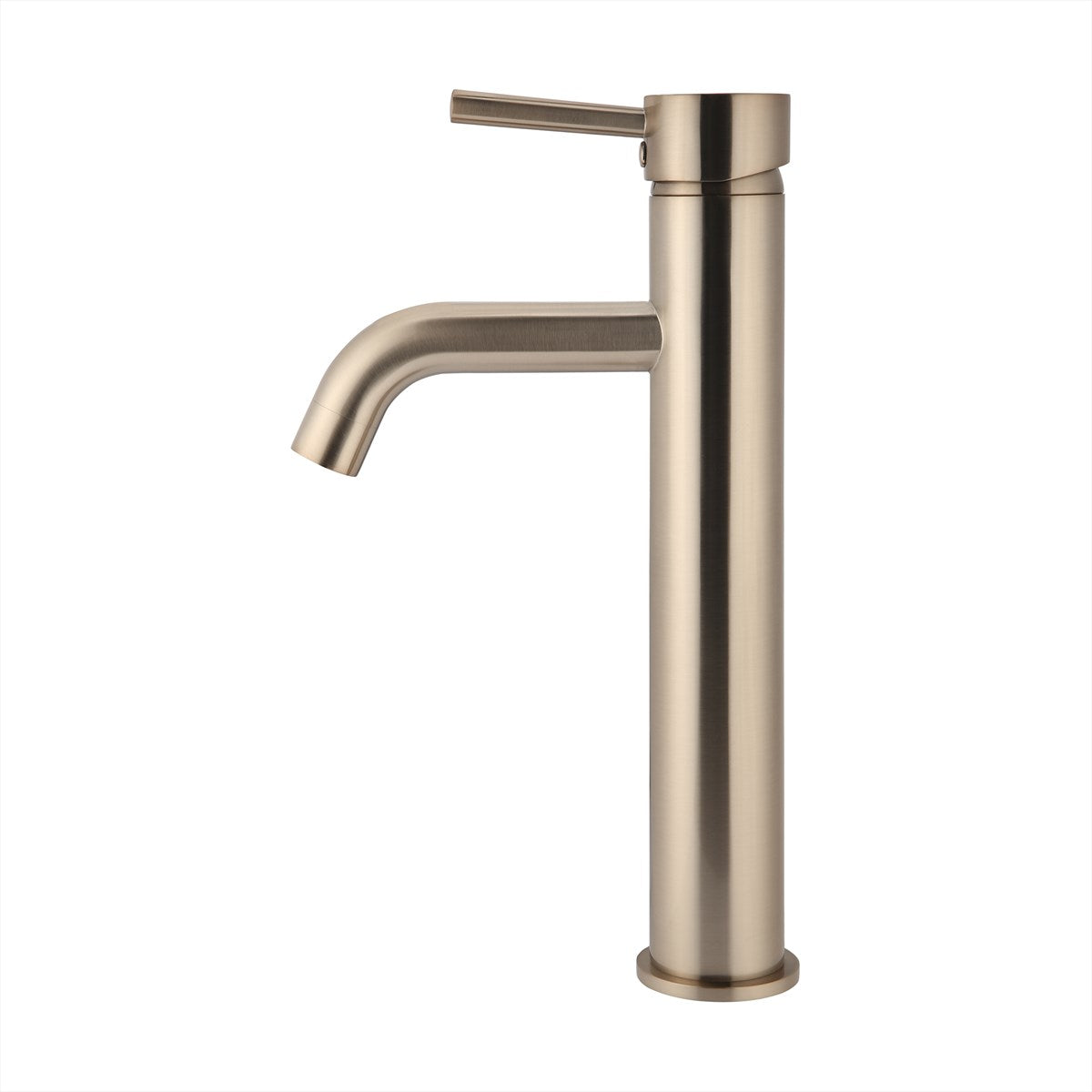 Vessel Courved Basin Mixer Champagne