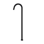 Floor Mounted Bath Mixer Curved Matte Black