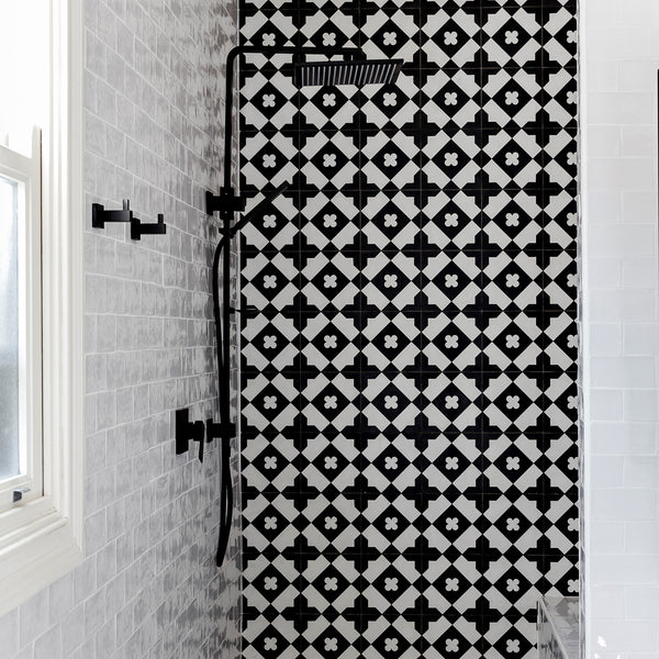 Twin Shower Matte Black - lifestyle view