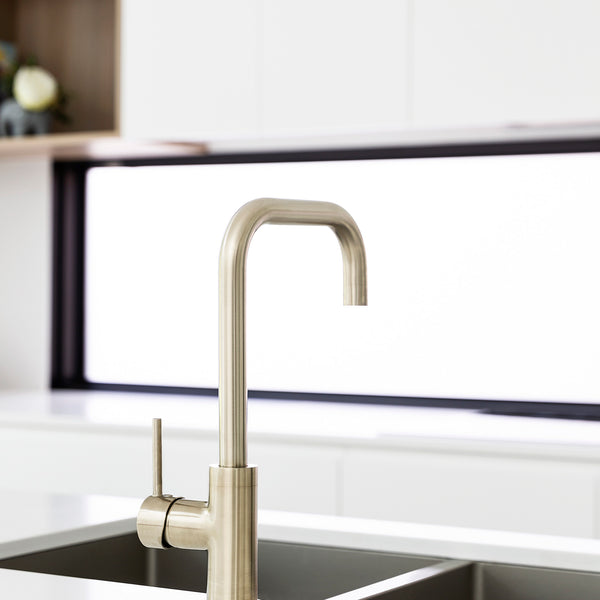 Sink Mixer Square Neck 229 Brushed Nickel - lifestyle view