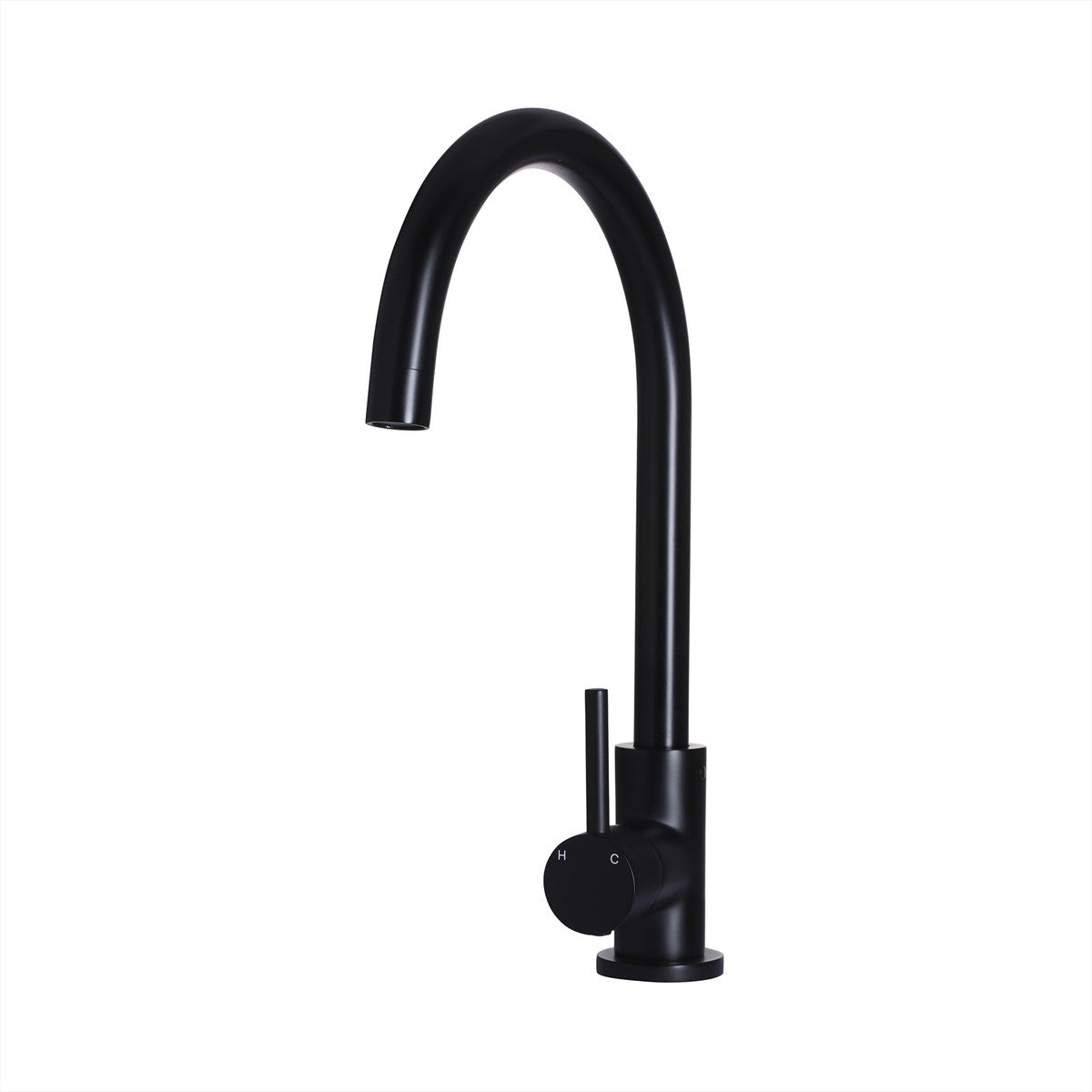 Sink Mixer Gooseneck 210 Matte Black