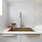 Sink Mixer Gooseneck 210 Tiger Bronze - lifestyle view