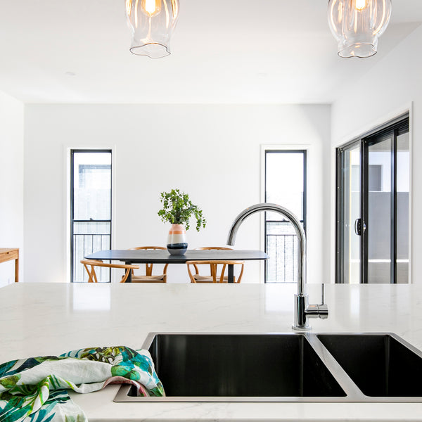 Sink Mixer Gooseneck 210 Chrome - lifestyle view