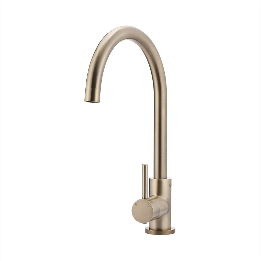 Sink Mixer Gooseneck 210 Champagne