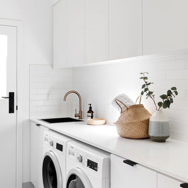 Sink Mixer Gooseneck 210 Champagne - lifestyle view