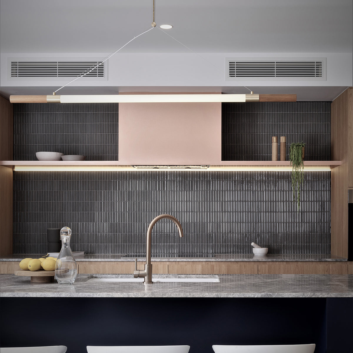 Sink Mixer Gooseneck 210 Champagne - lifestyle view