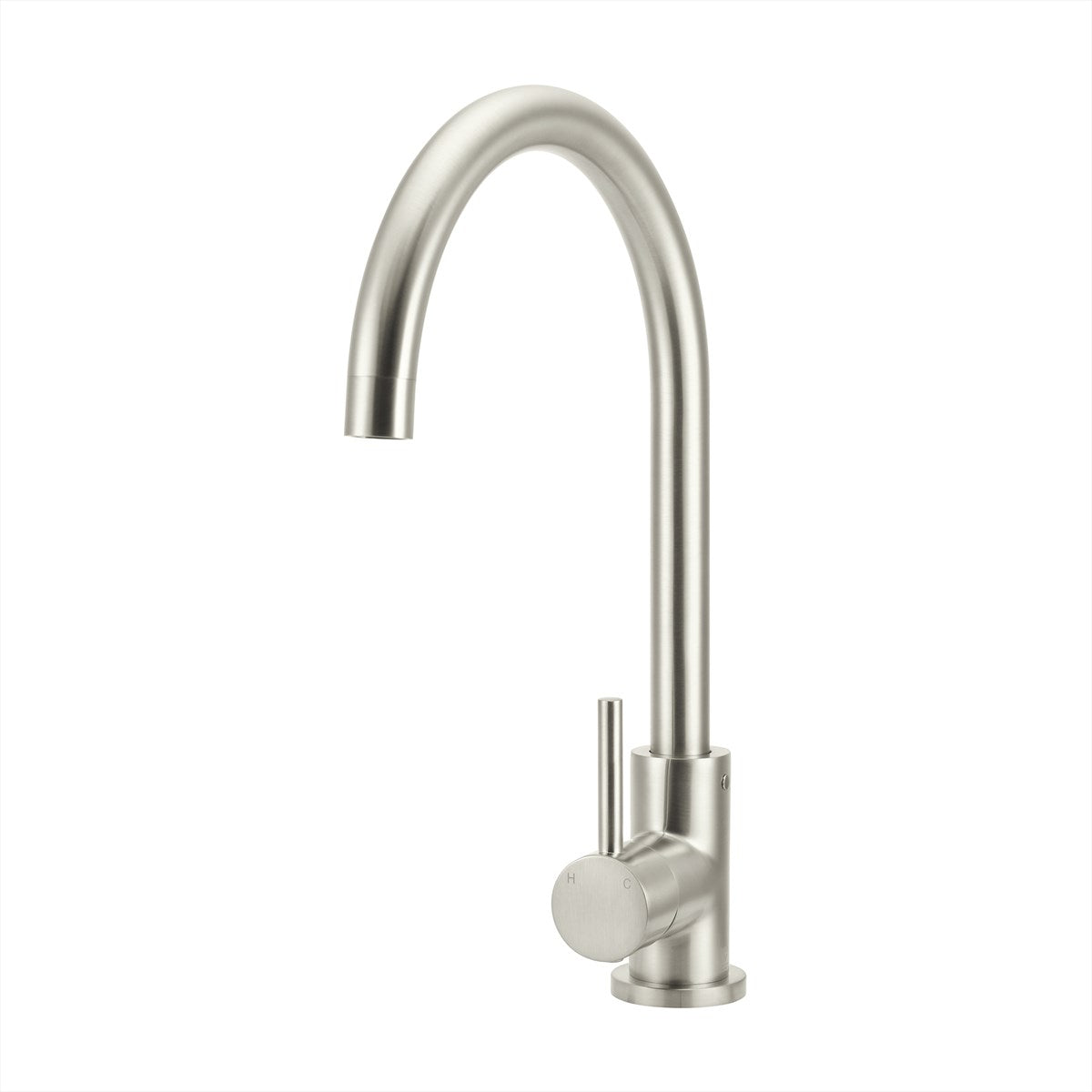 Sink Mixer Gooseneck 210 Brushed Nickel