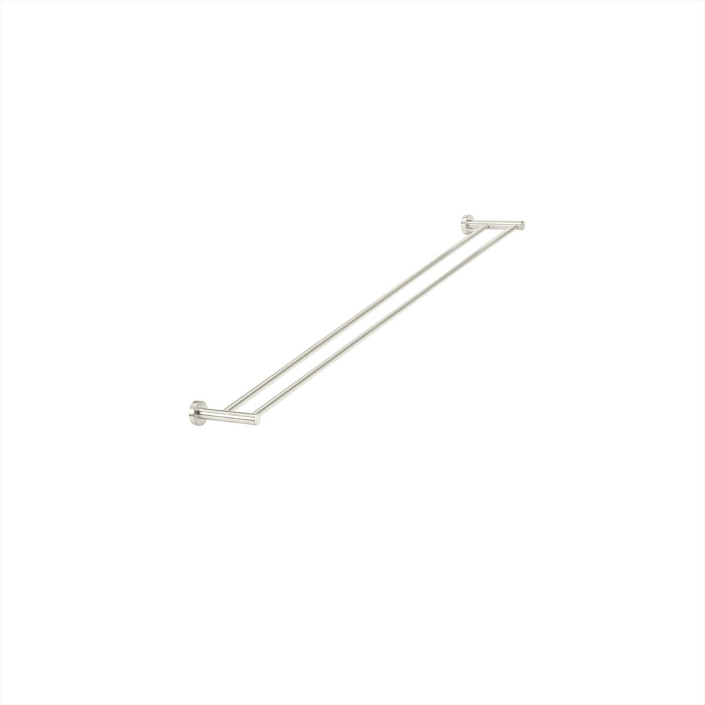 Towel Rail Double 900 Brushed Nickel