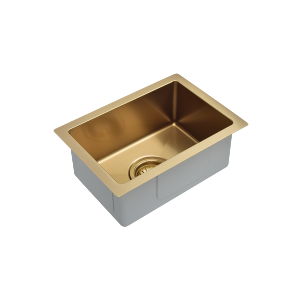 Single Bowl Sink NTH 382x272 Brushed Bronze