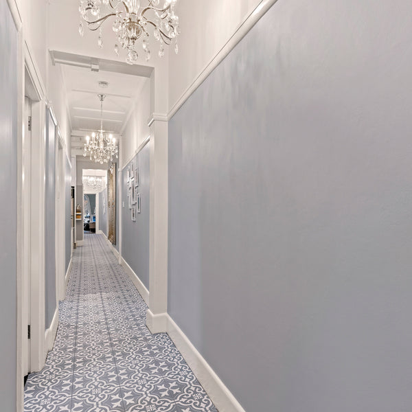 Motif Blue Textured Tile - lifestyle view
