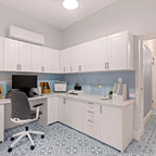 Motif Blue Textured Tile - lifestyle view