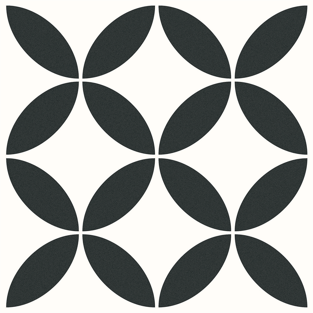 Flourish-Petal Petal White Textured Tile