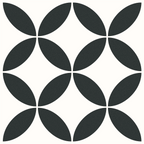 Flourish-Petal Petal White Textured Tile