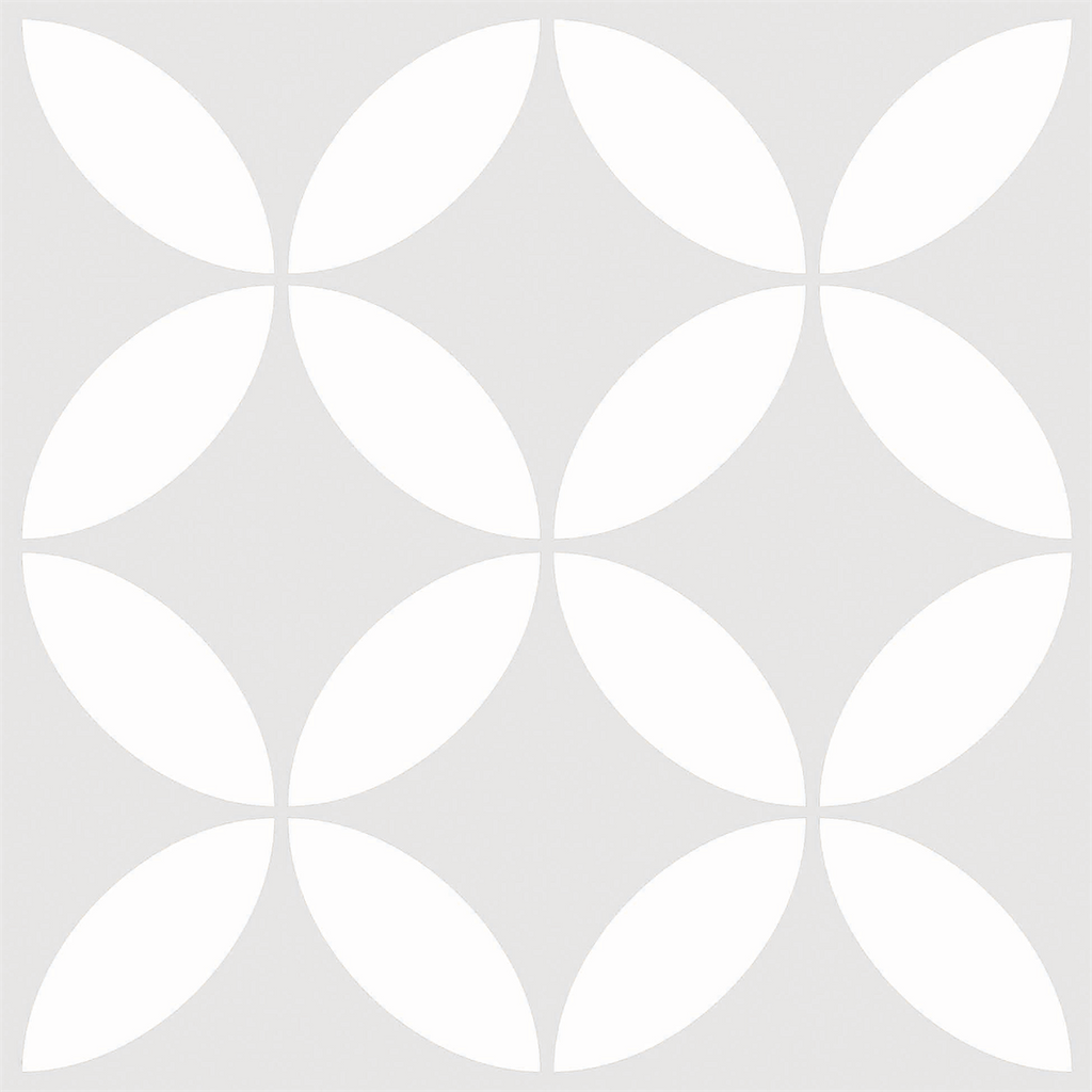 Flourish-Petal Petal Grey Textured Tile