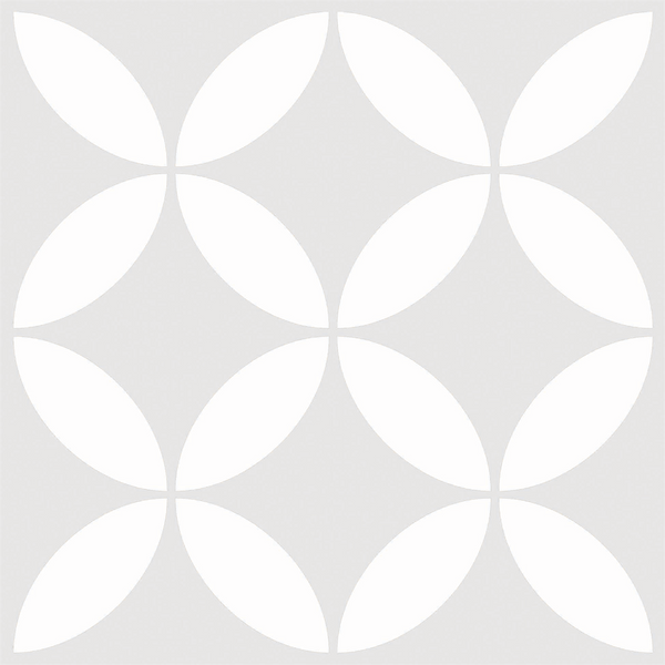 Flourish-Petal Petal Grey Textured Tile