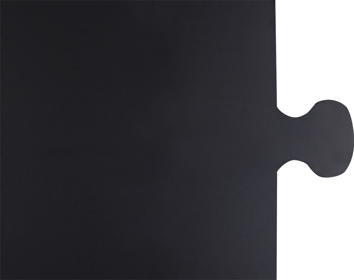 Jigsaw-Key Black Key Piece Gloss Tile