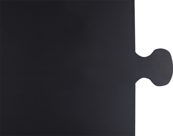 Jigsaw-Key Black Key Piece Gloss Tile