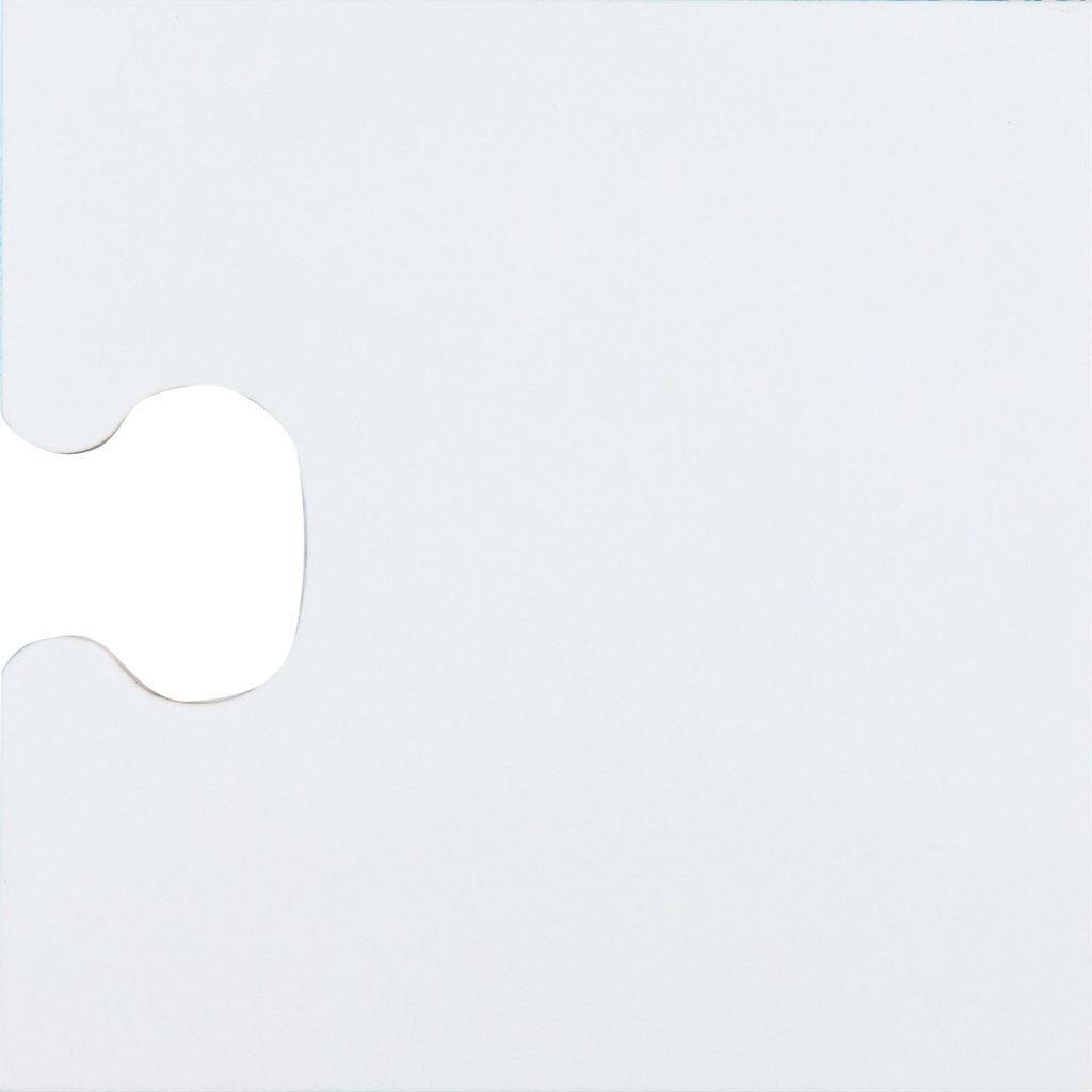 Jigsaw-Lock White Lock Piece Gloss Tile