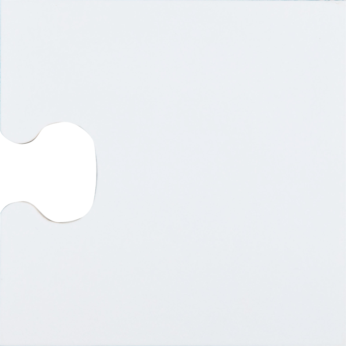 Jigsaw-Lock White Lock Piece Gloss Tile