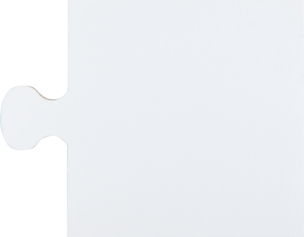 Jigsaw-Key White Key Piece Matt Tile