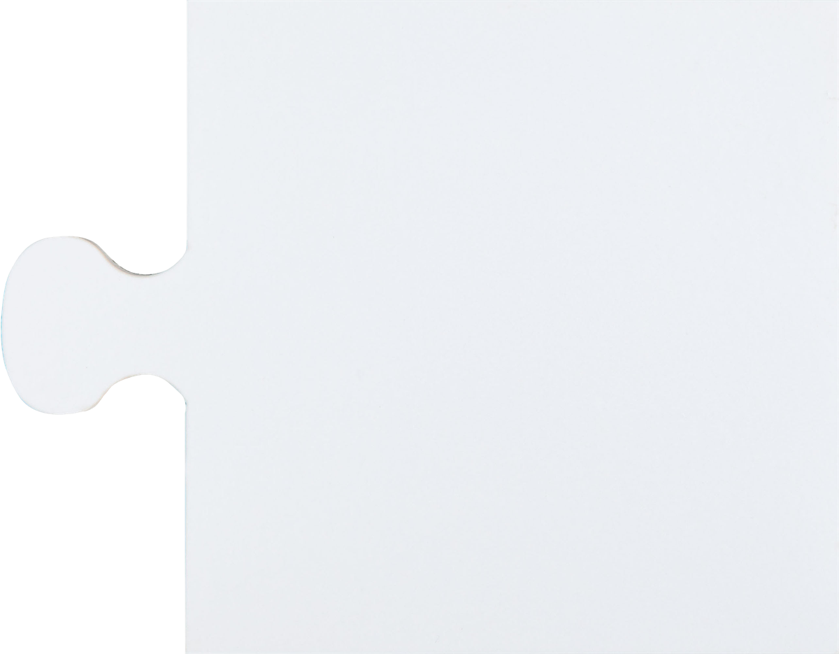 Jigsaw-Key White Key Piece Matt Tile