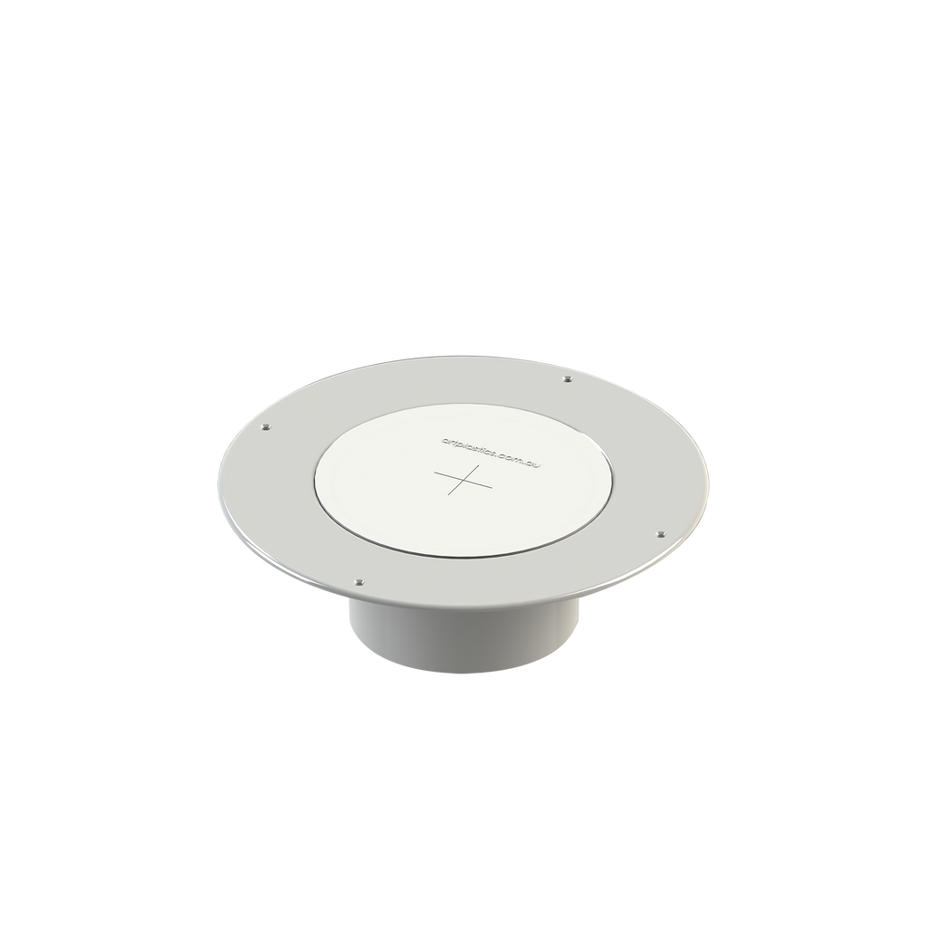 Puddle Flange Pvc 100x100x100mm White with cap