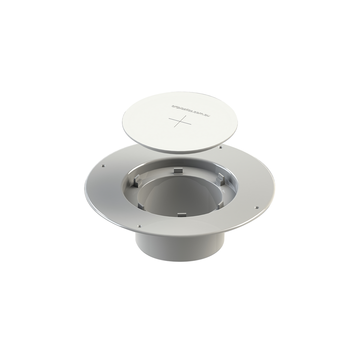Puddle Flange Pvc 100x100x100mm White with cap
