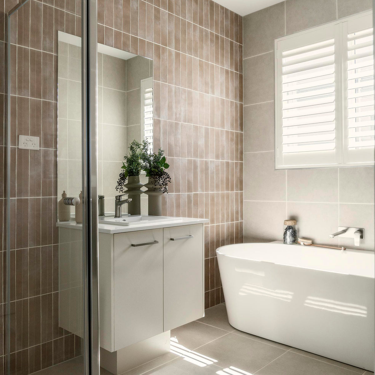 White Matt Tile - lifestyle view