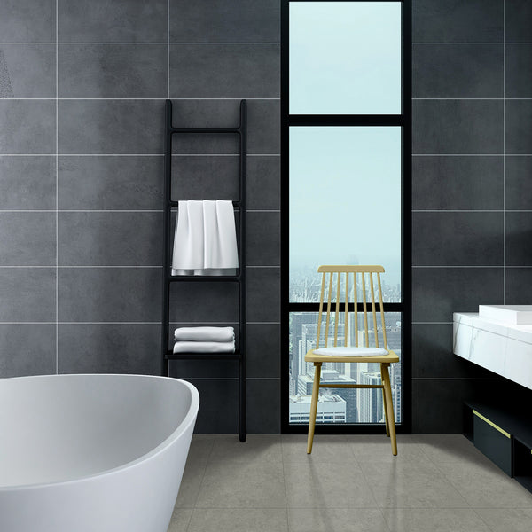 Grey Matt Tile - lifestyle view